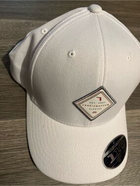 Travis Mathew White Diamond Patch Performance Hat